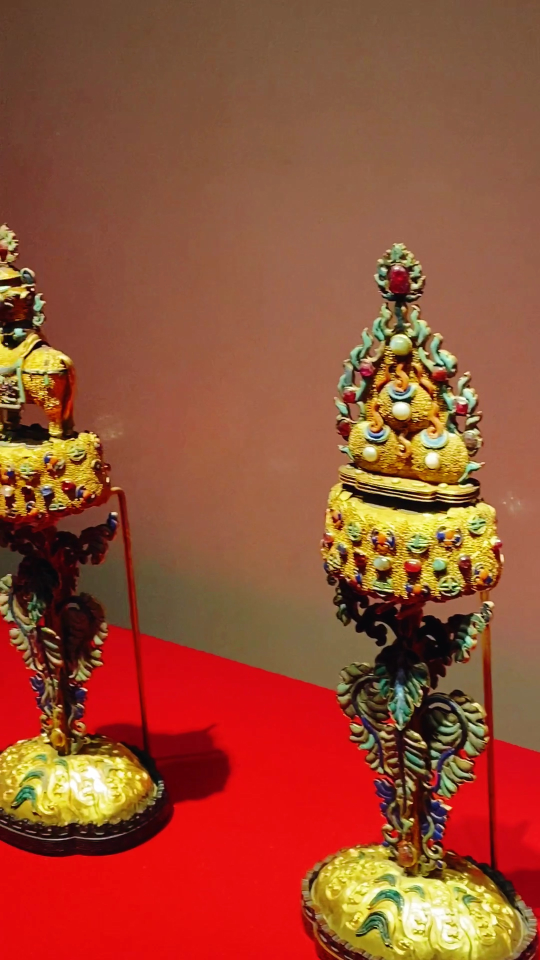 北京故宫清乾隆宫廷嵌宝石珍珠七珍919191959595-度小视