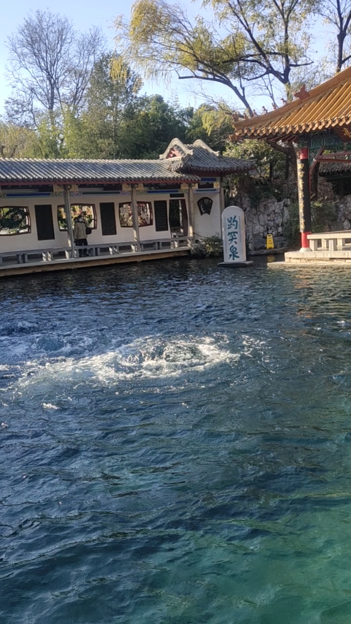 趵突泉大明湖干涸了多年的泉水这次终于澎湃了