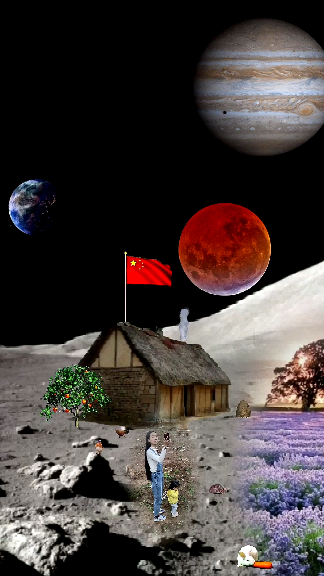 全民特效师#非要去月球旅行,回不来了吧!