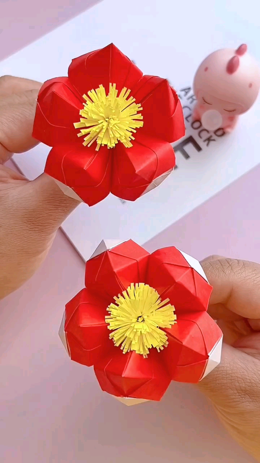卡纸制作小红花教程图片