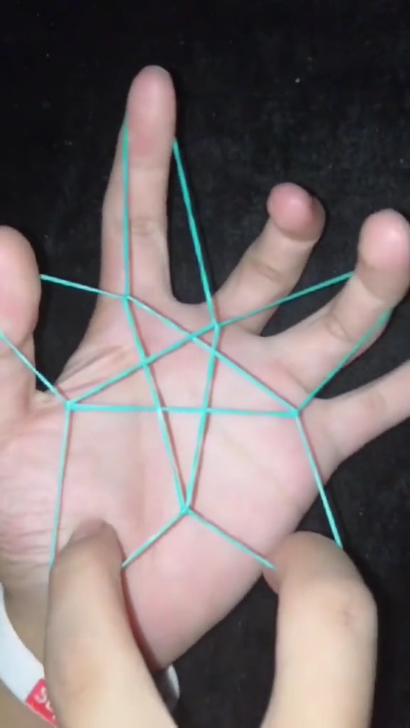 小时候的回忆橡皮筋秒变五角星