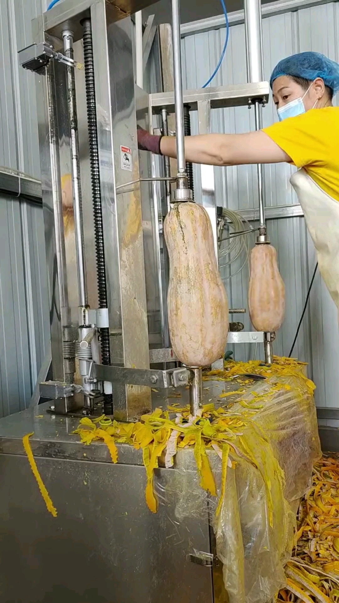 南瓜自动削皮机