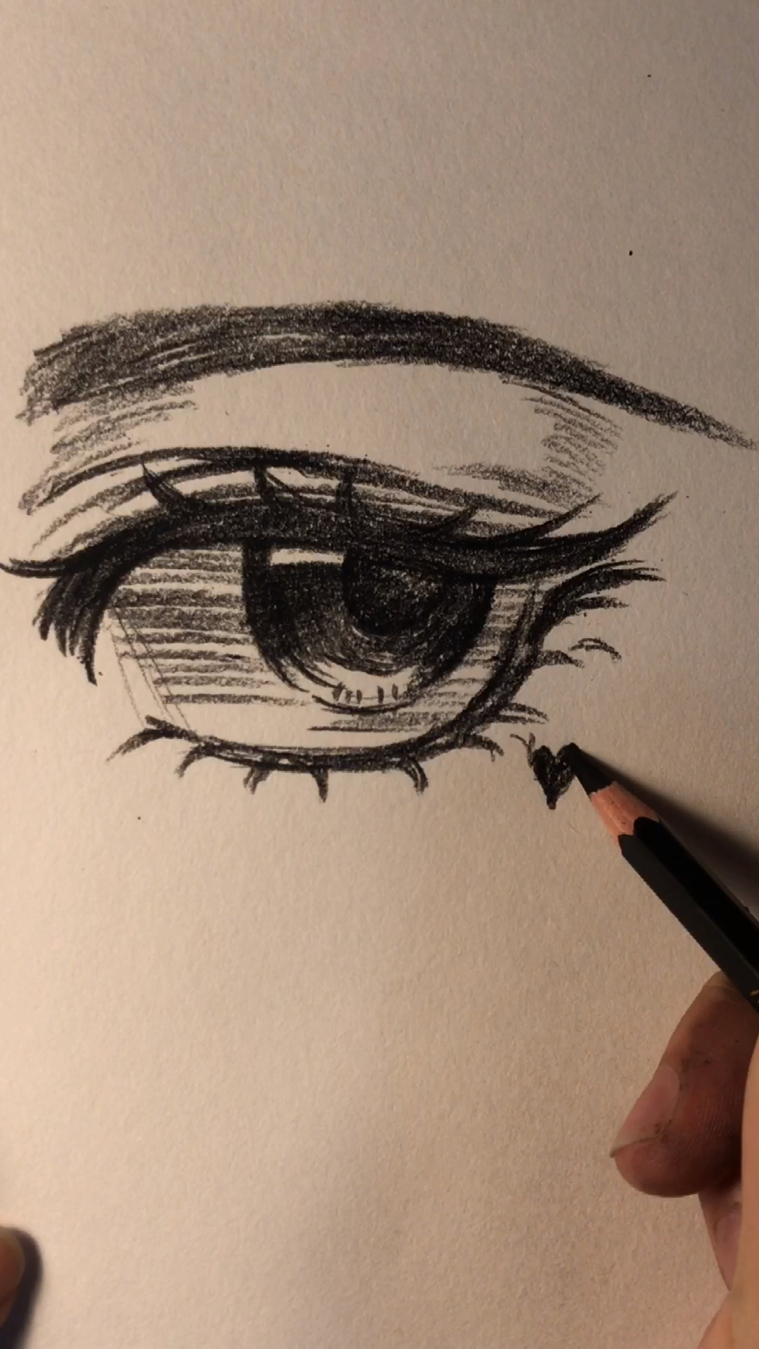 画画真的很难吗#再不会画眼睛我哭给你看