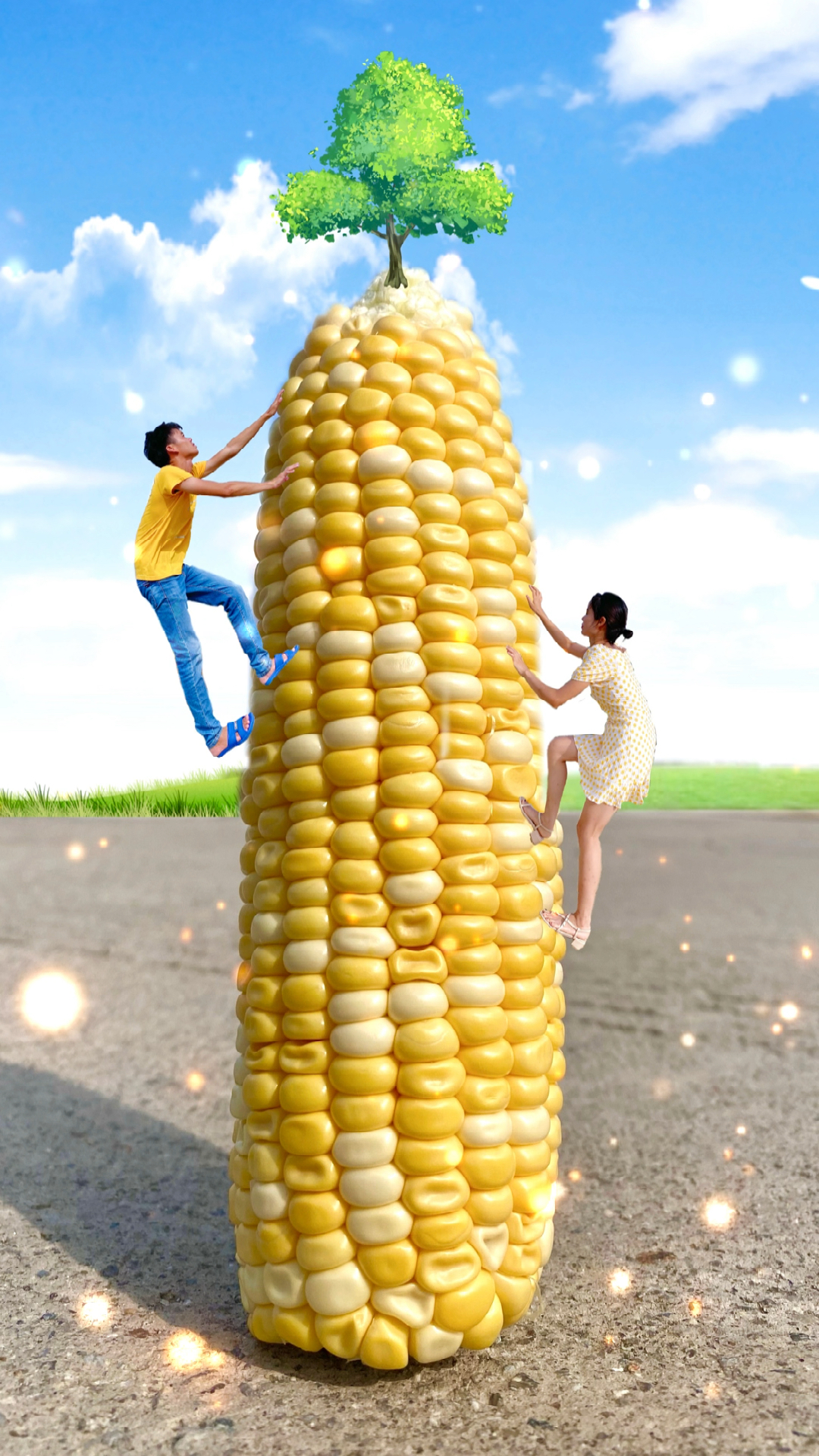 你好,夏天#教你用一颗玉米拍出创意好玩照