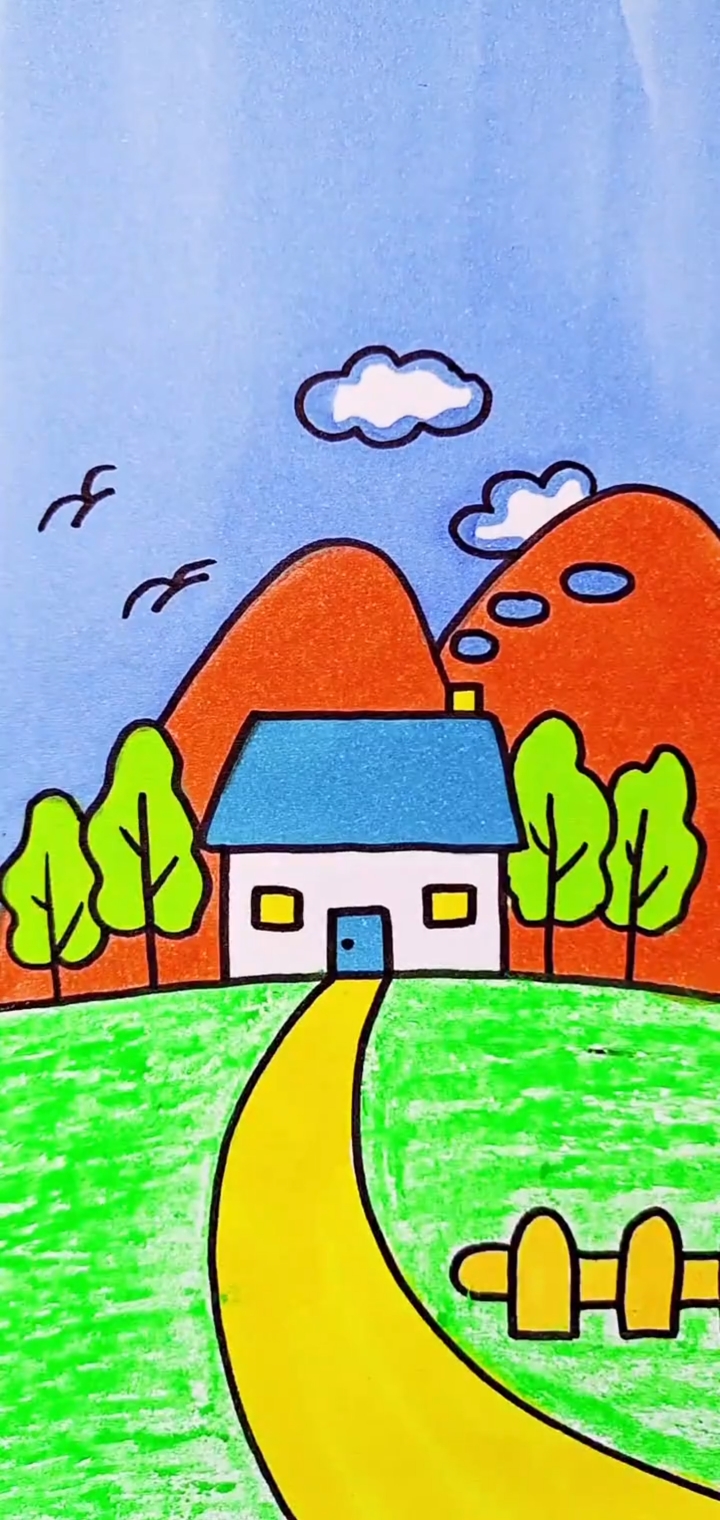 简笔画#画一座简单的小房子