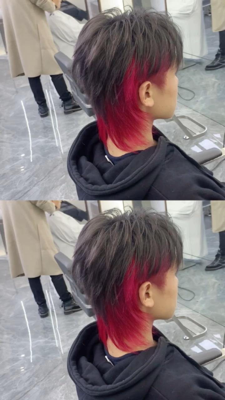 男生发色#男生挂耳染发色