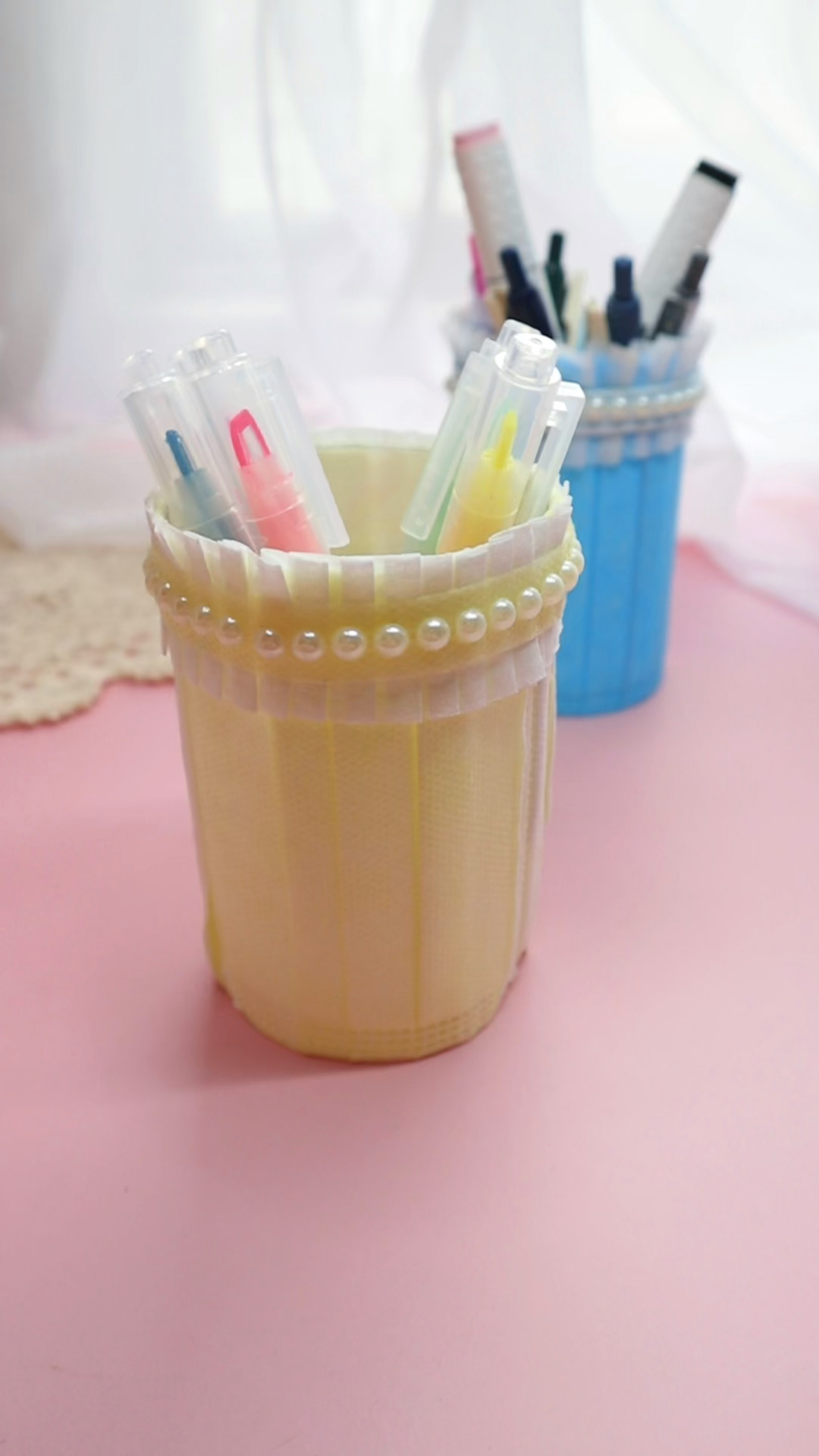 手工制作用水瓶做一个简单好看的小笔筒你喜欢吗