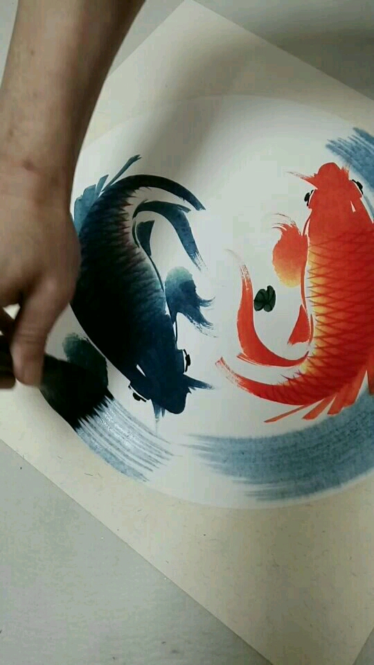 不一样的人生太极鱼图洒脱创作