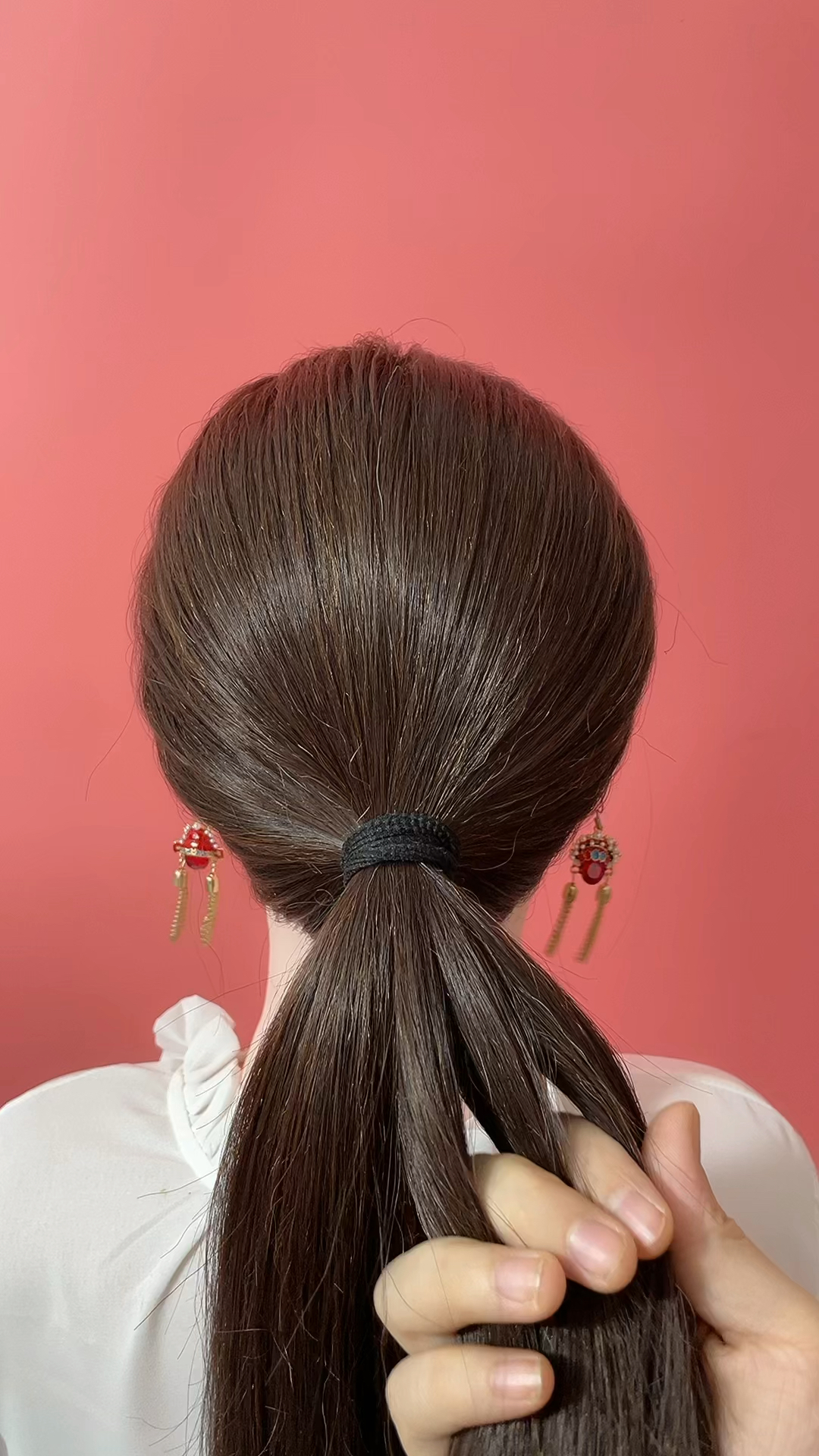 全民最火编发#穿旗袍头发这样扎才显发量