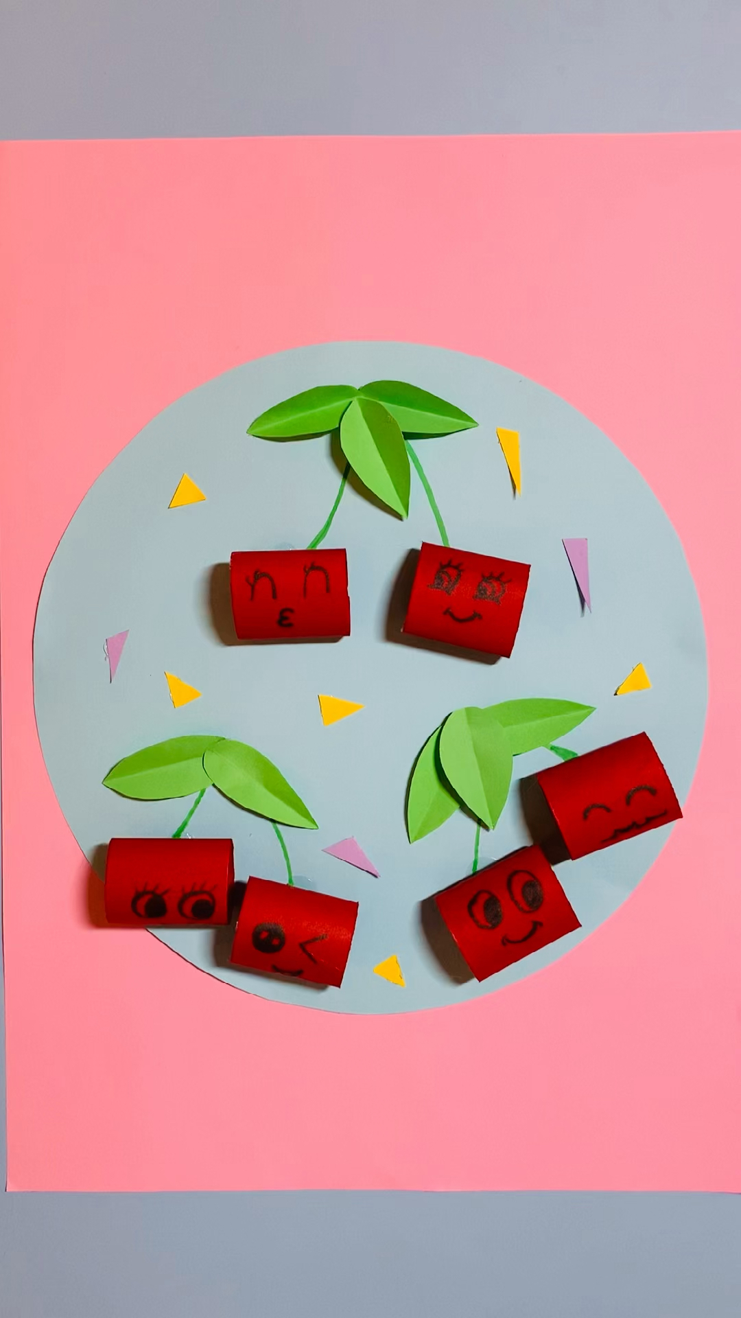 手工制作#樱桃剪贴画