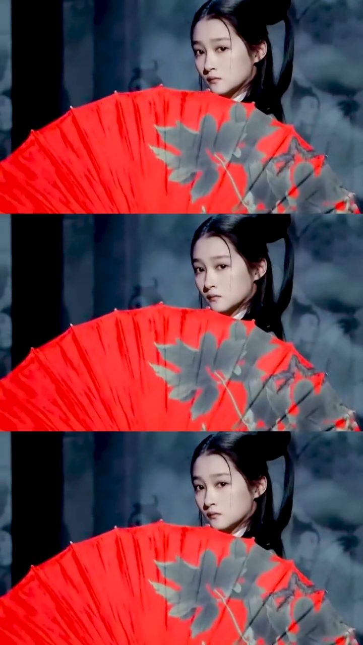 关晓彤关晓彤撑伞镜头真的绝美张艺谋导演真的绝