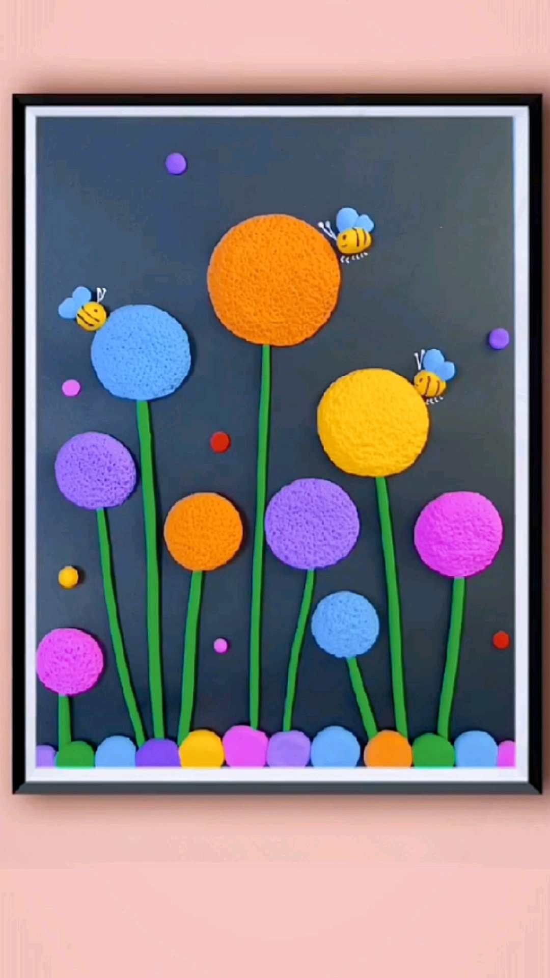 手工制作幼儿园小朋友也可以做的彩色粘土小花简单又好看一起来做吧