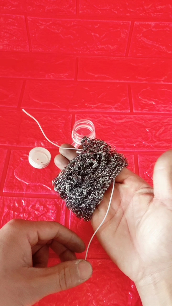 手工制作#钢丝球的妙用,不伤手