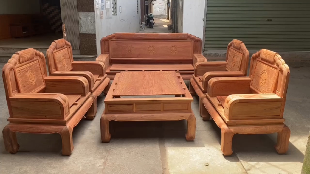 红木家具#缅花新款沙发十件套