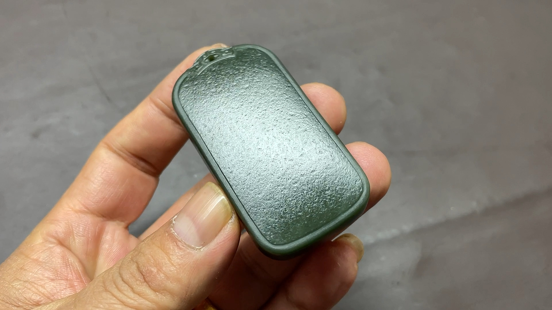 新疆和田玉籽料#青玉籽平安无事牌