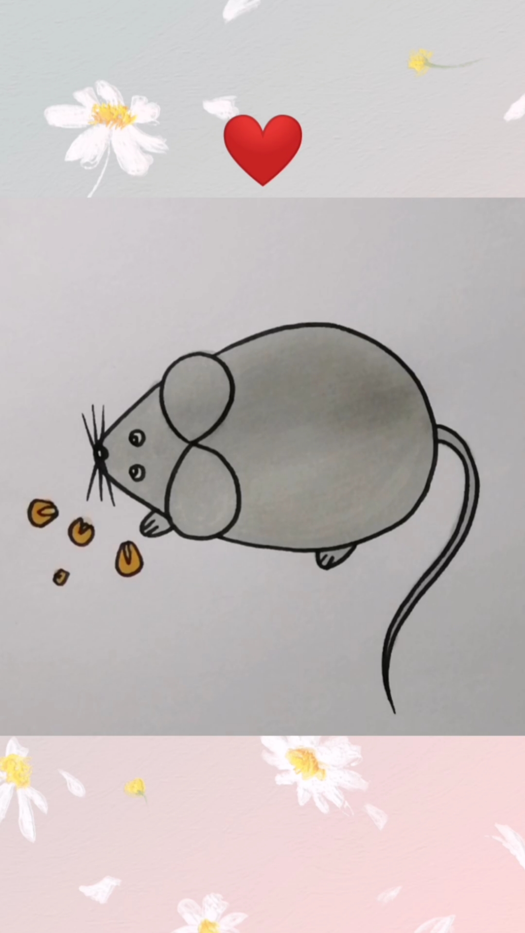 画画原来如此简单#数字8 v u=小老鼠,你学废了吗