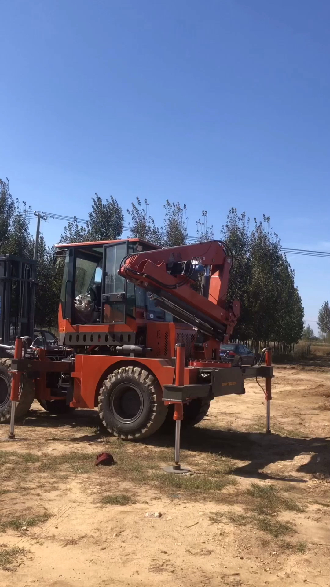 吊车#巨浪两头忙叉吊一体机