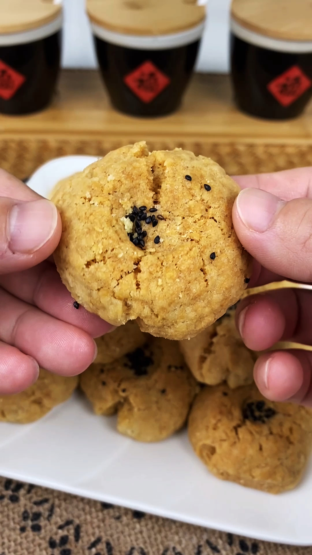 我做过的最简单的糕点家庭版桃酥食材常见用时短做法简单小白也能做得