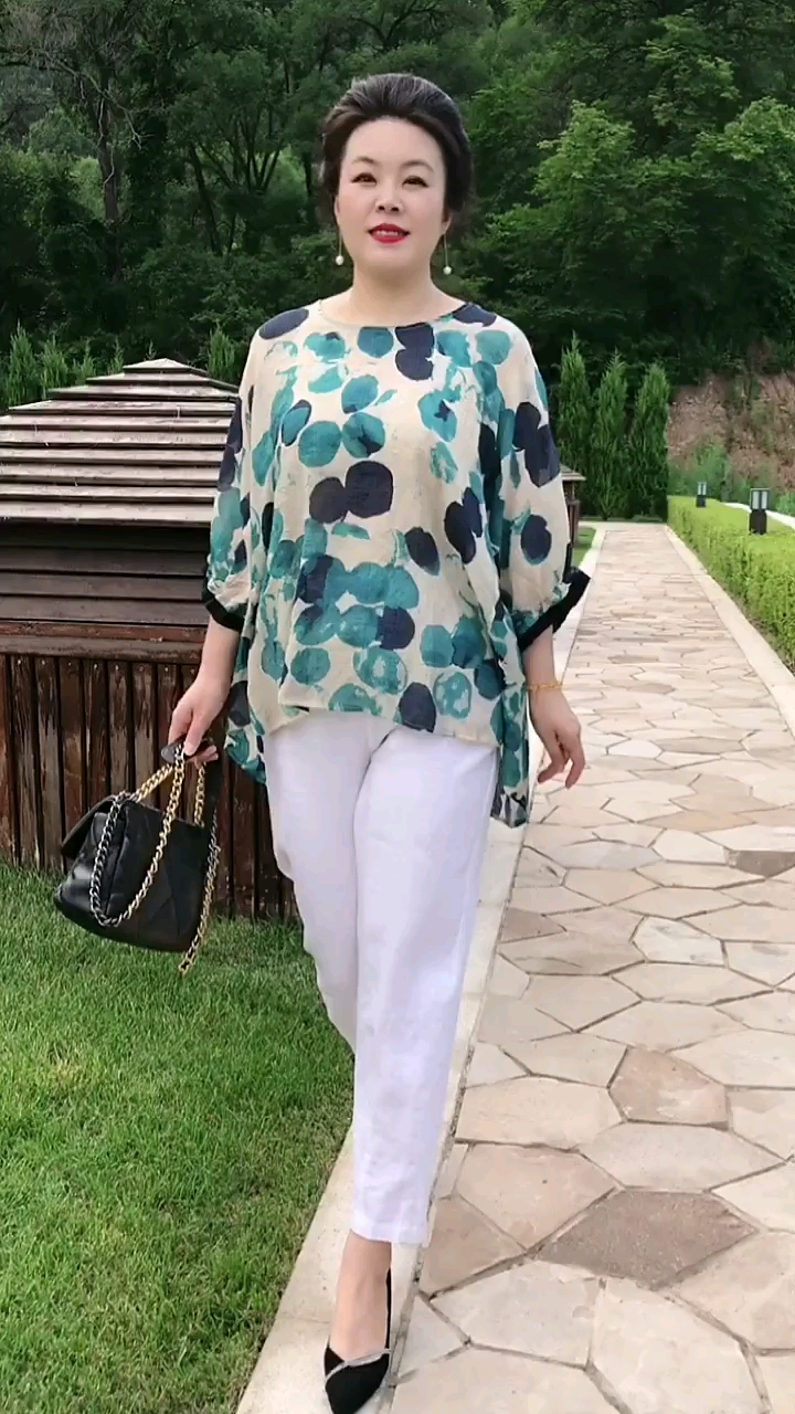 夏季穿搭#大板中年女装微胖穿搭分享