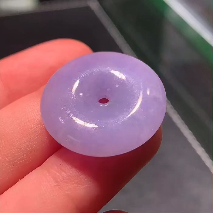 缅甸翡翠紫罗兰平安扣