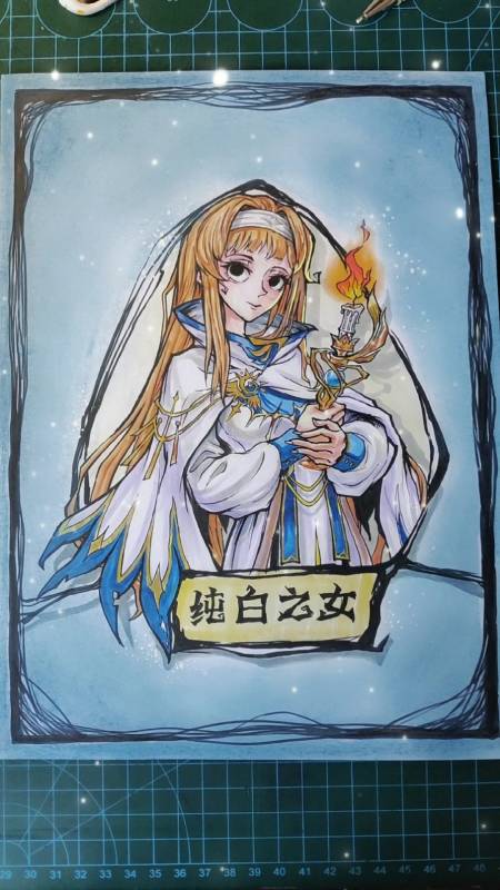 动漫手绘#狼人杀纯白之女,一分钟手绘视频.-度小视