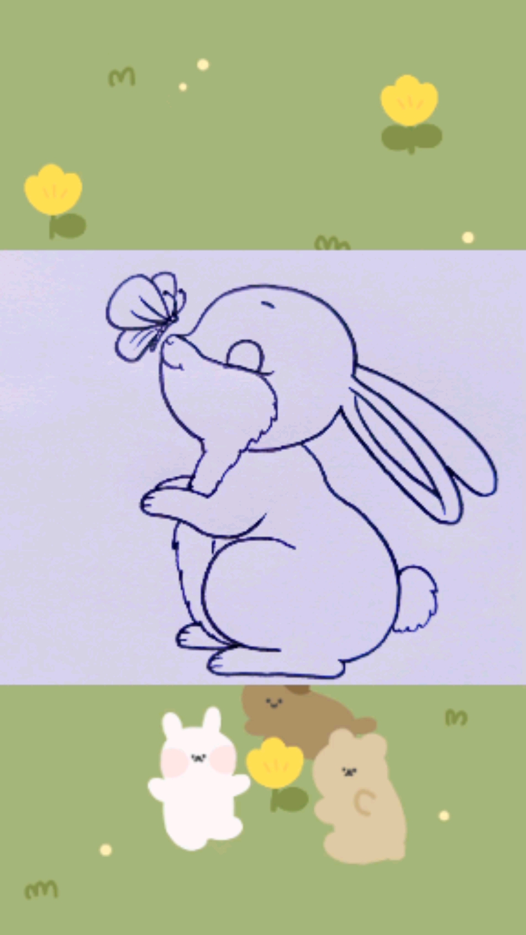 小兔子的简笔画 萌萌图片