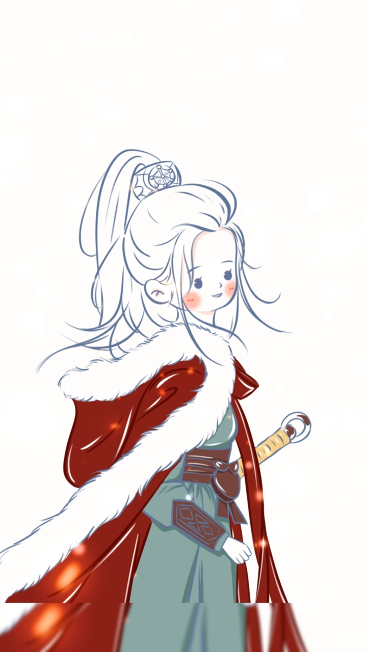 简笔画长歌行迪丽热巴简笔画