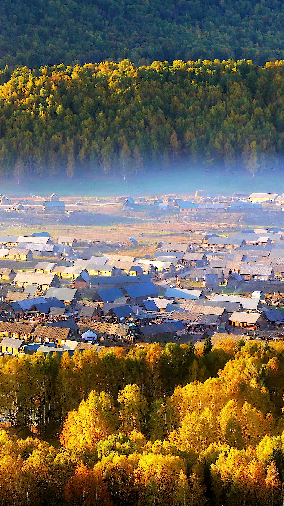 旅游进行时#新疆禾木村,油画般的村落,童话中的世界,来了就不想走了