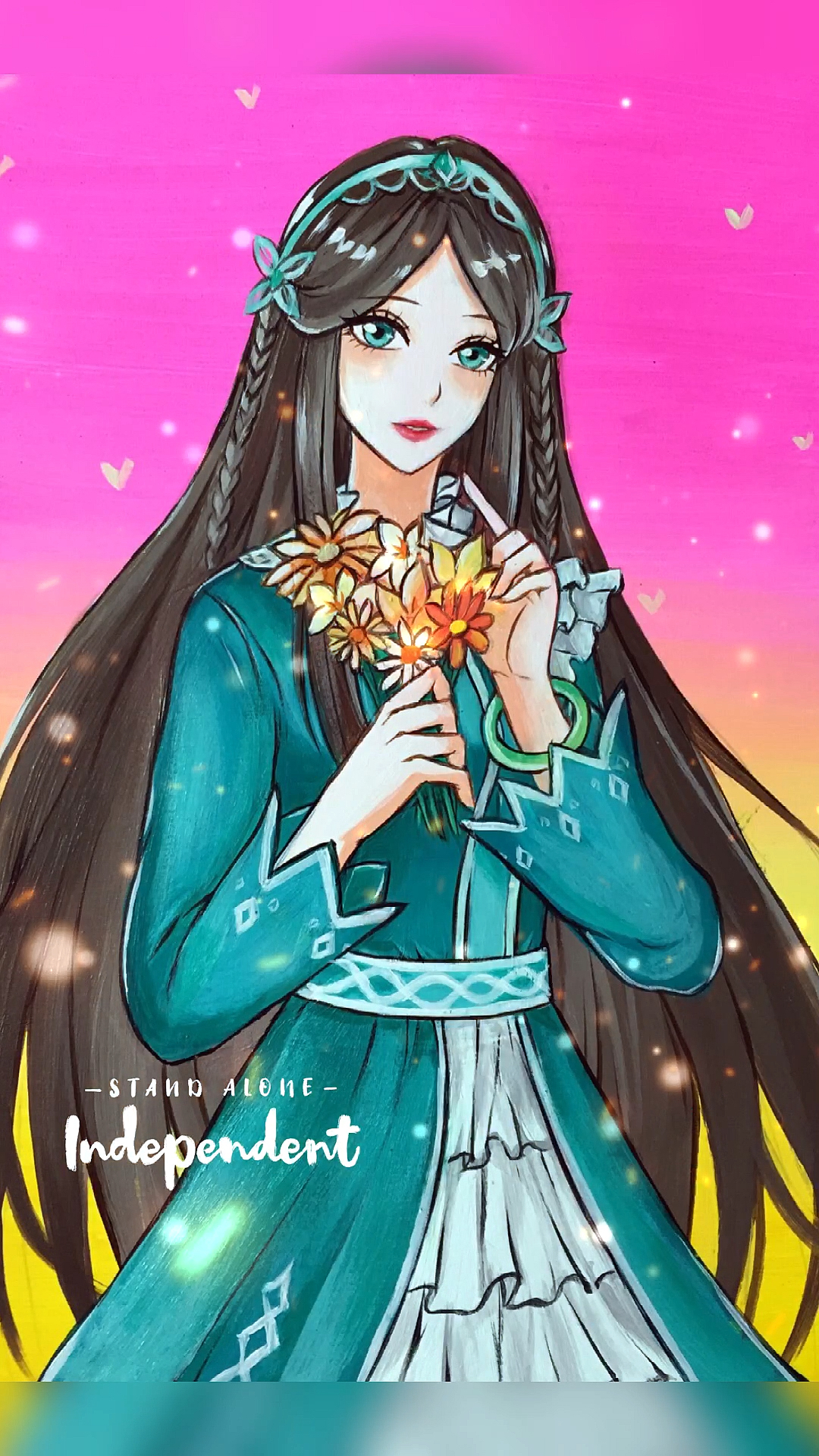 画画斗罗三美之宁荣荣小舞和朱竹青先欠着哦