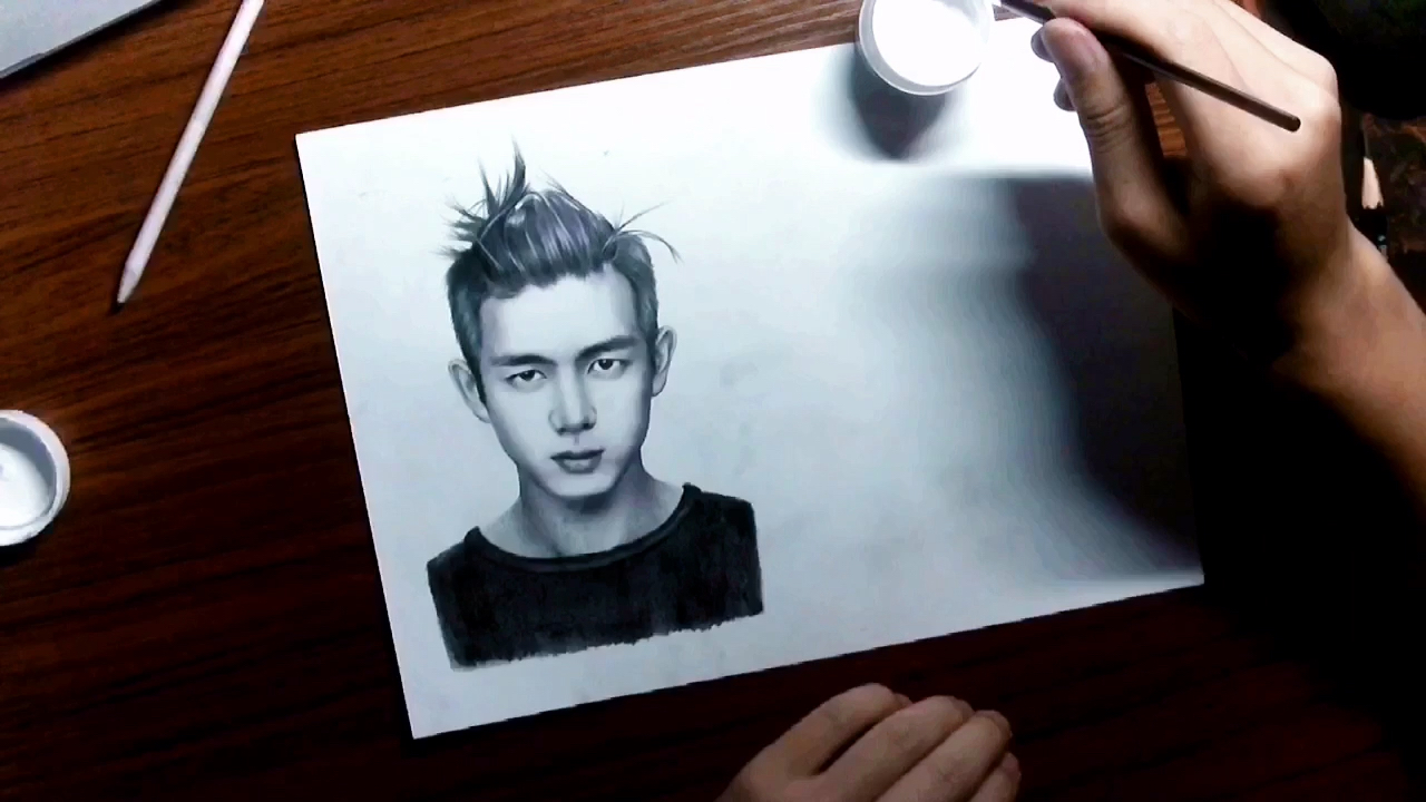 李现#素描手绘李现,这发型好帅