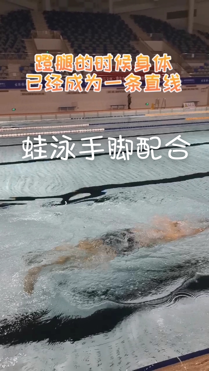 游泳网教#教练演示蛙泳手脚协调配合,这么练就容易了