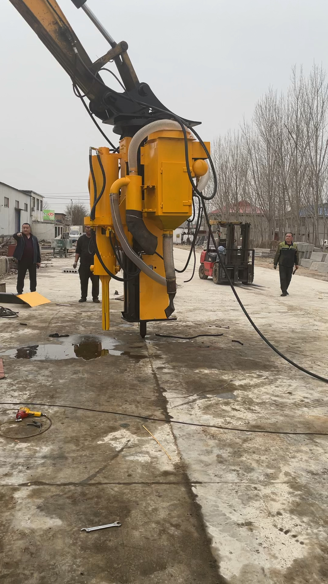 静态环保岩石劈裂机#挖掘机钻裂一体机挖掘机钻爆一体机静态开山设备