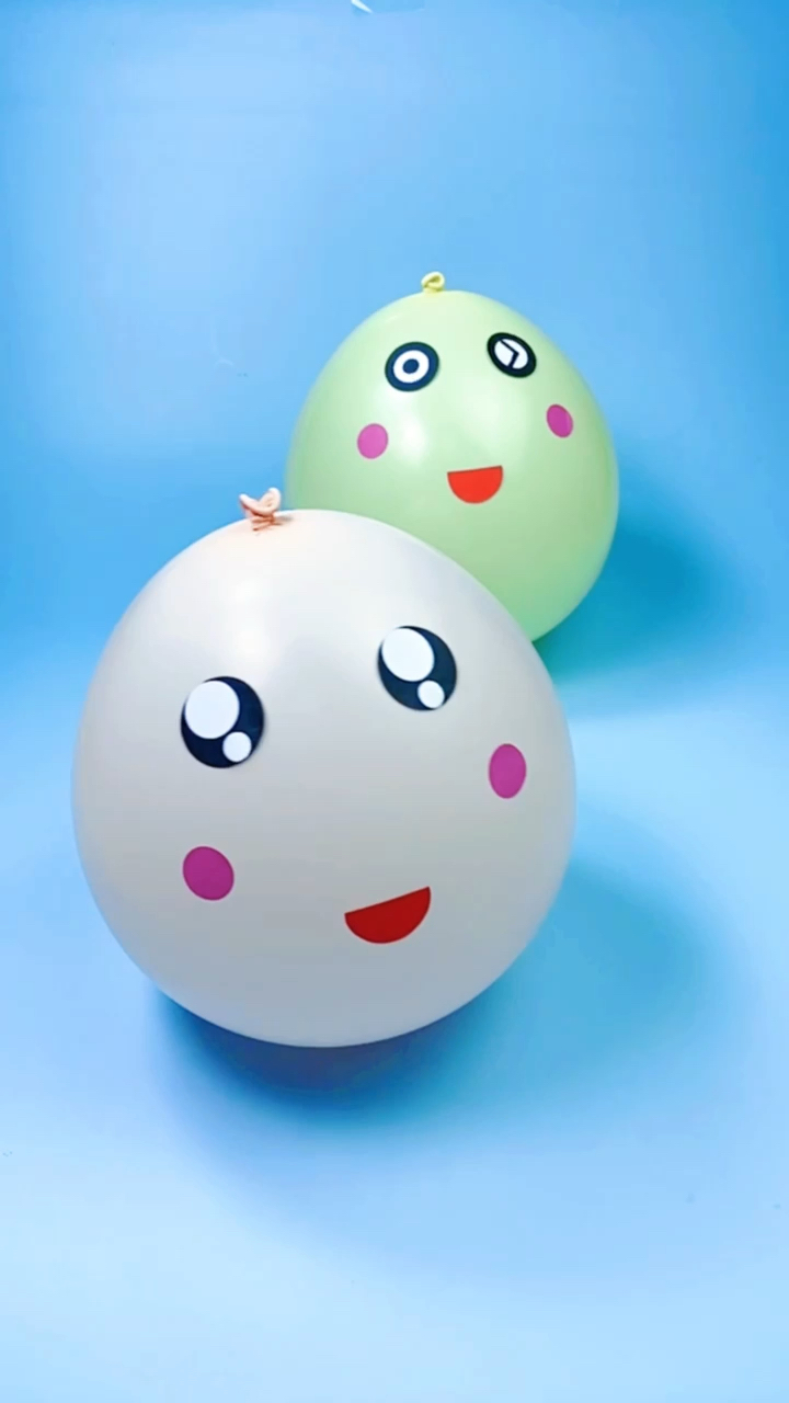 手工制作#用气球就能做可爱又好玩的不倒翁