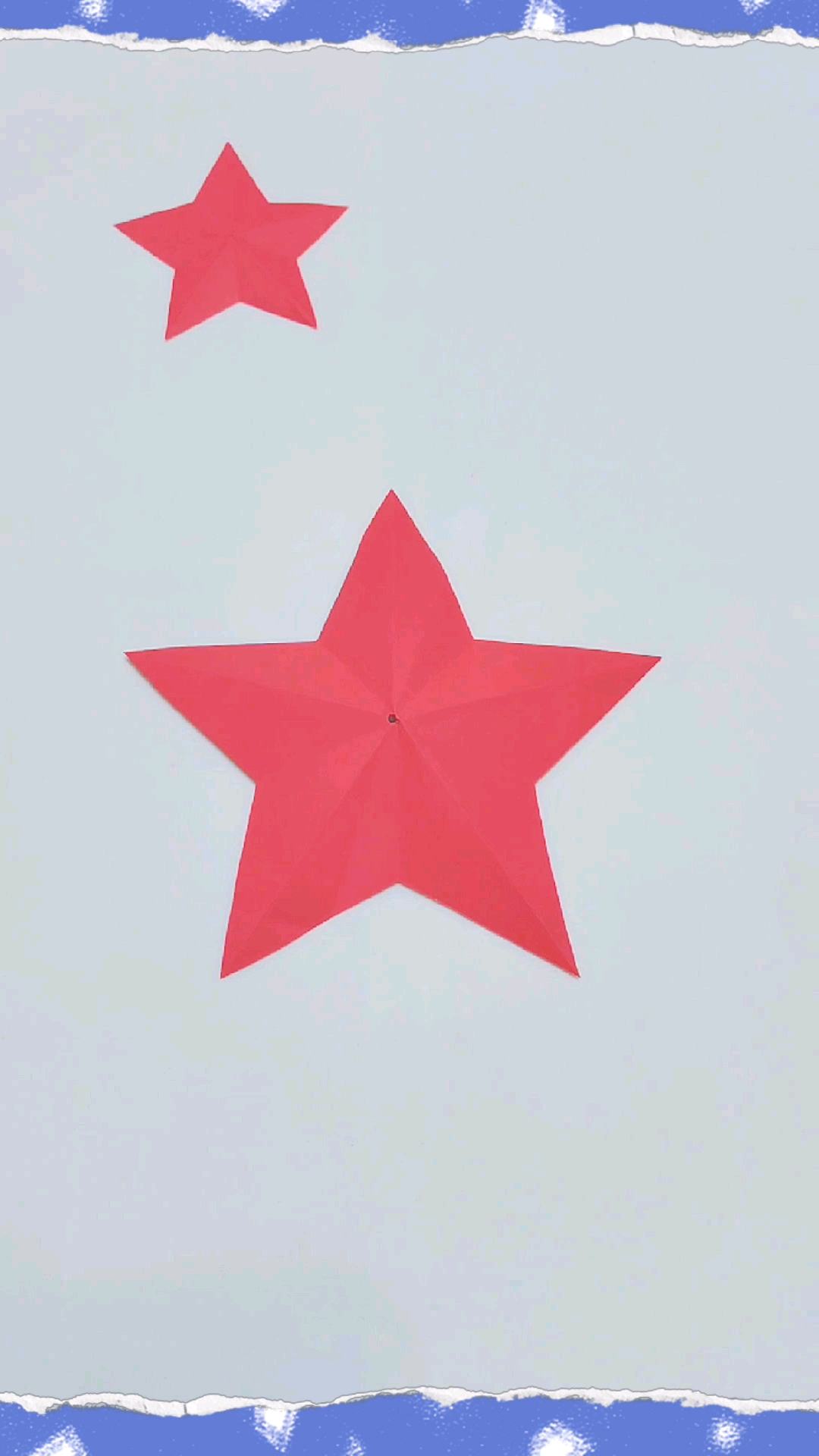 五角星剪法 手工图片