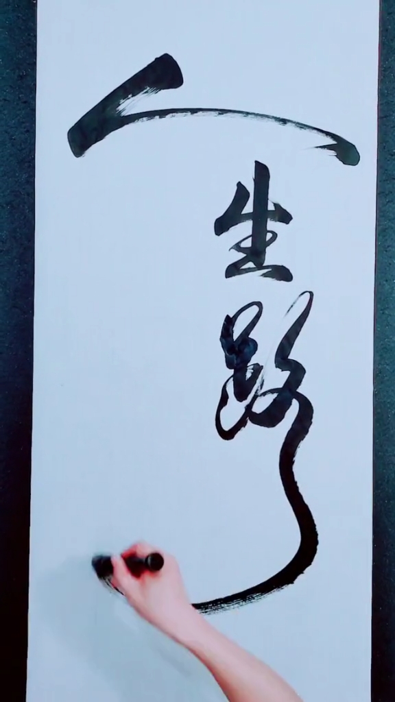 全民书法秀#人生路