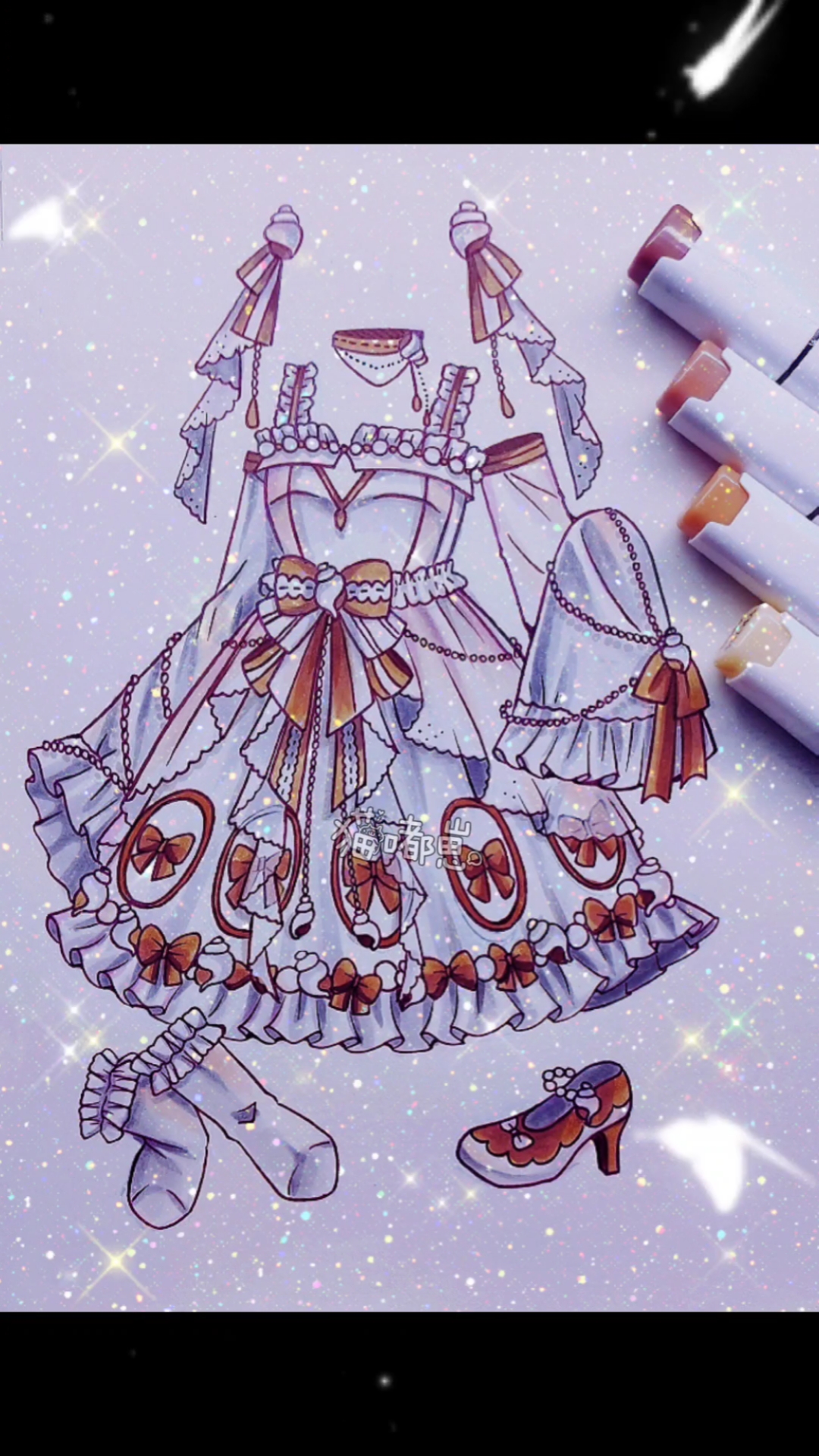 画画原来如此简单#一条简简单单的小裙子