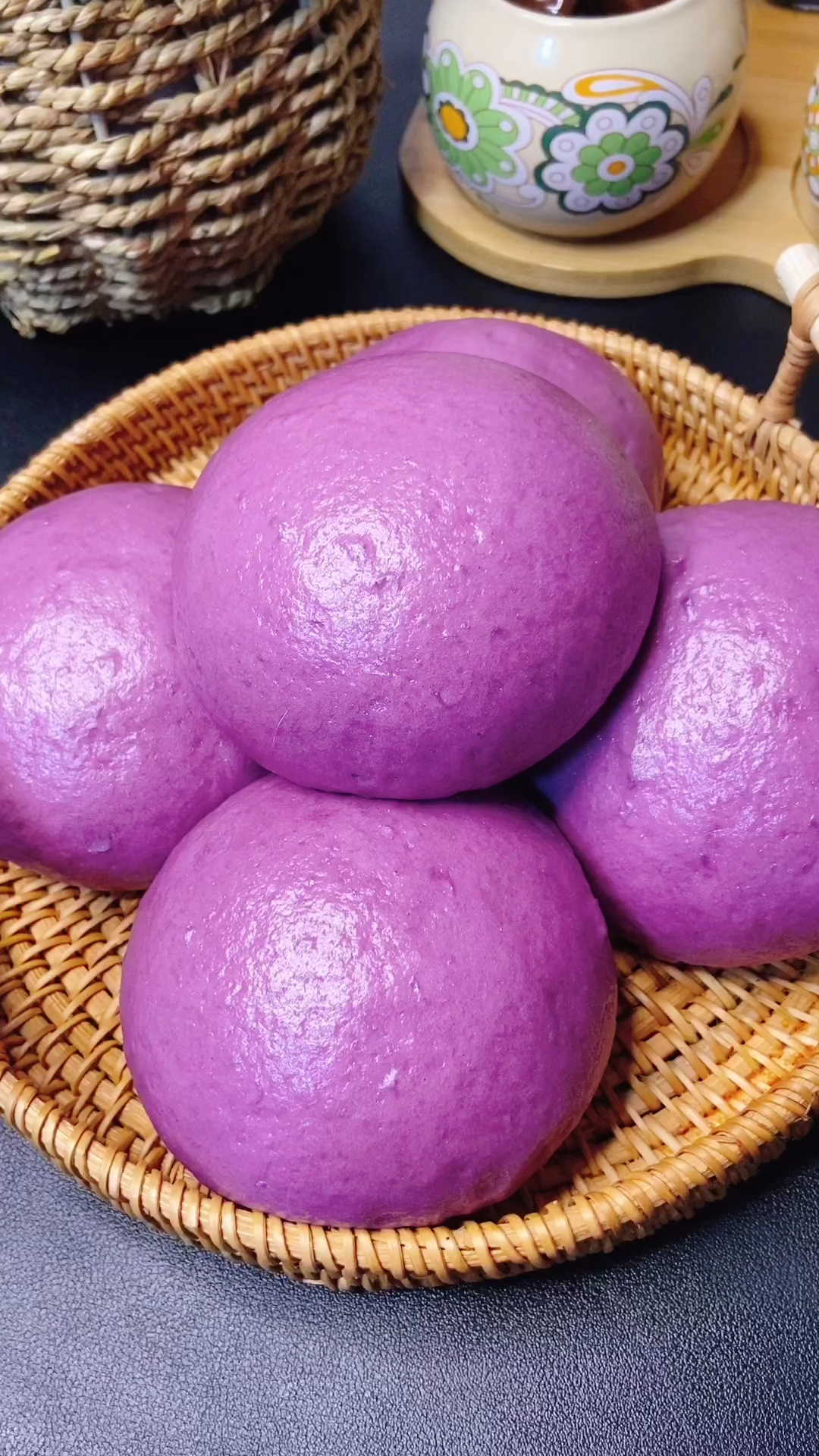不用蒸紫薯就能做紫薯馒头