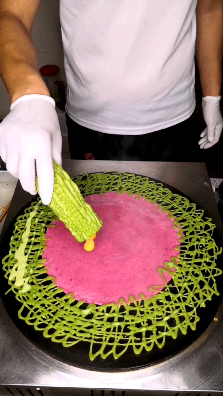 感谢全民我要上热门#这是什么鸡蛋网格煎饼呢?