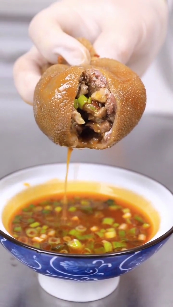 美食#萌大厨教你做网红美食-肚包肉;学会这道菜,你就是夜市最靓的仔!