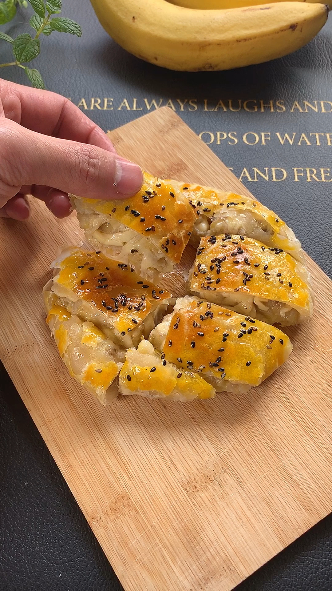 美食#最简单的方法教你做,网红芝士爆浆榴莲饼