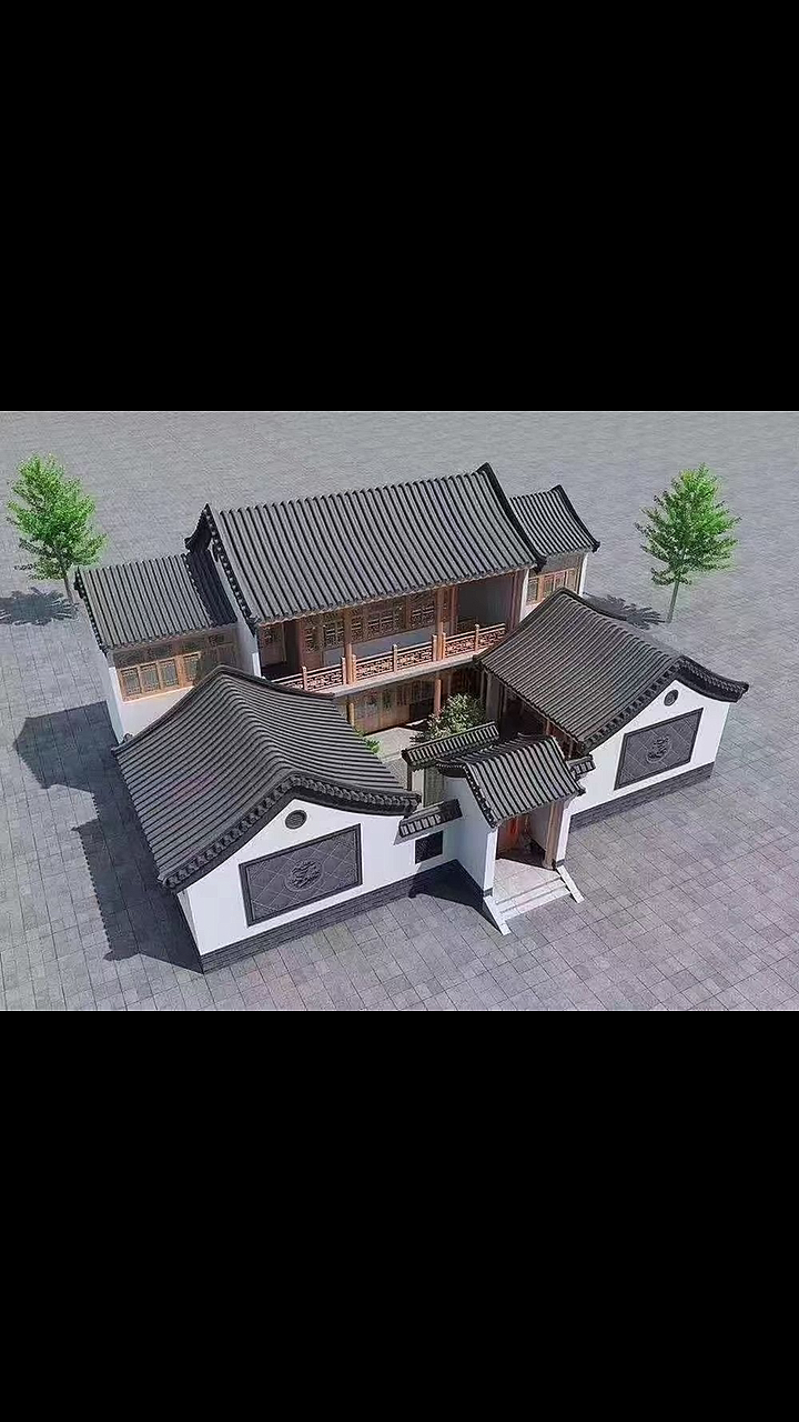 四合院#青瓦#四合院#仿古小院,四合院设计施工,古建筑施工,仿古青瓦