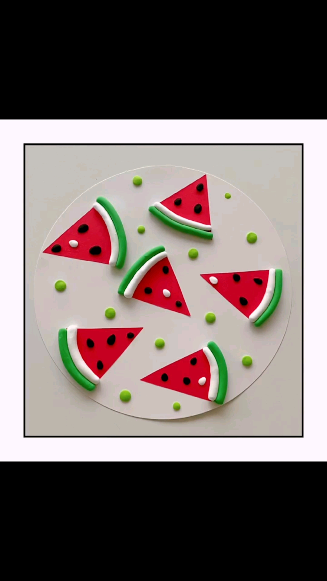 手工制作#夏天来了,和孩子一起做夏天主题贴画【西瓜】吧-度小视