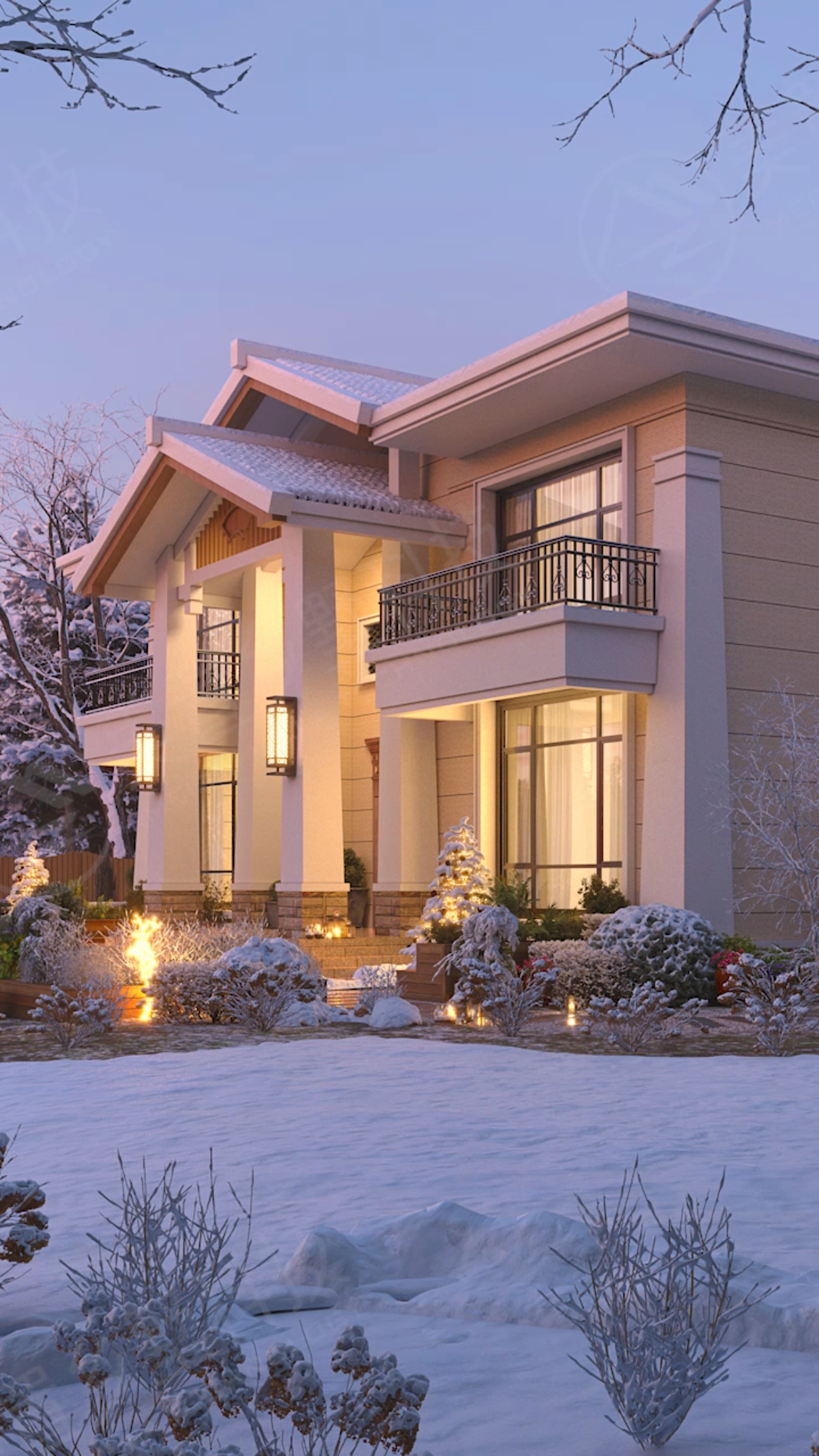 这一套真的好看,二层田园风,140平#农村自建别墅#田园风格