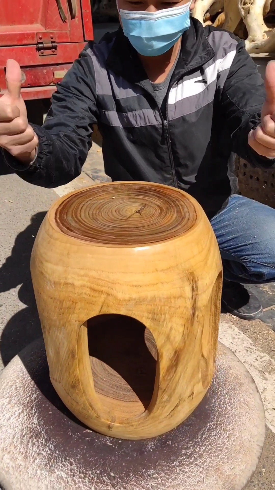 鼓凳制作教学过程