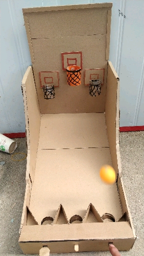 手工制作#自制投篮器