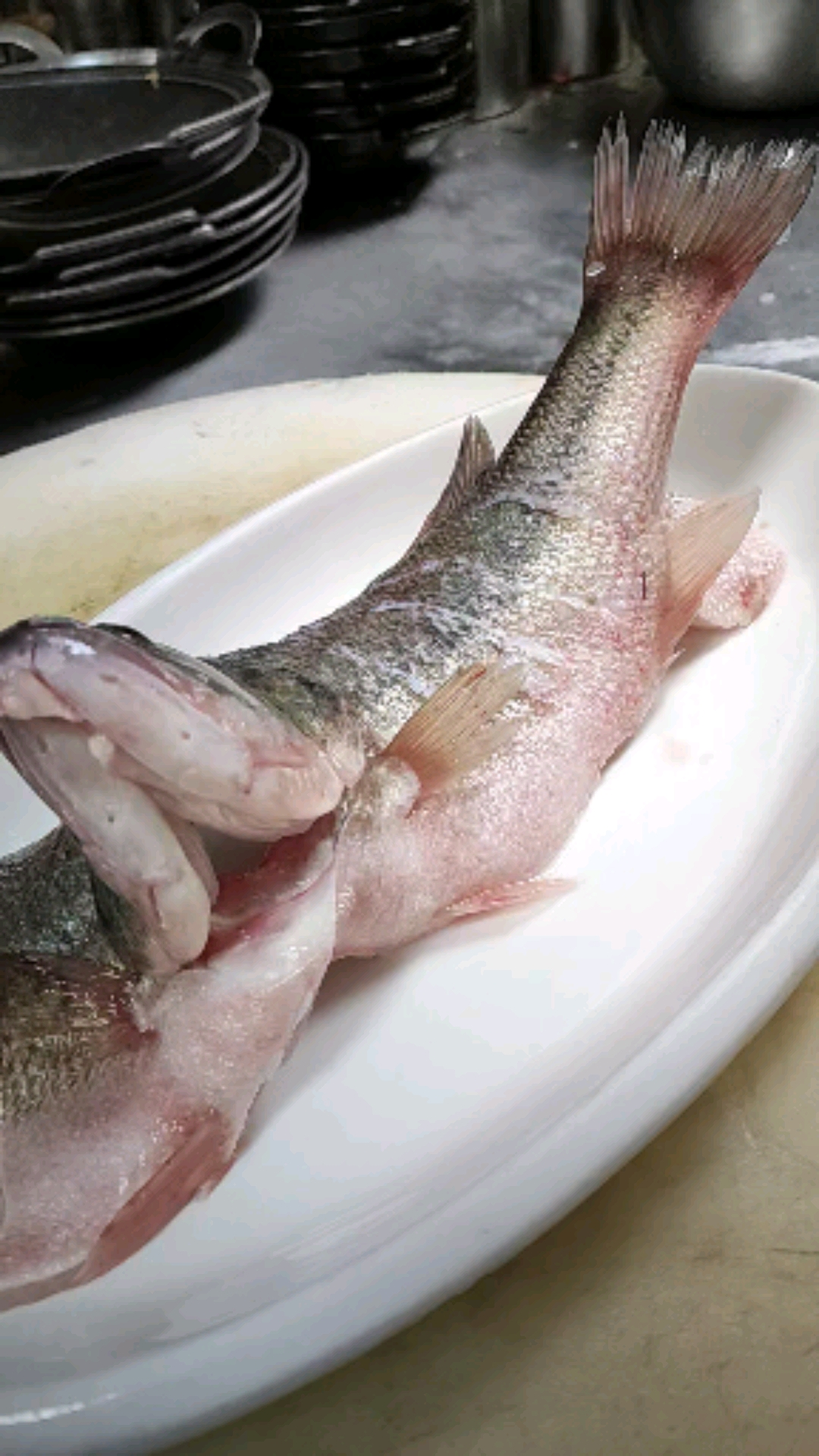 清蒸鱼最新开刀法,又快又方便.