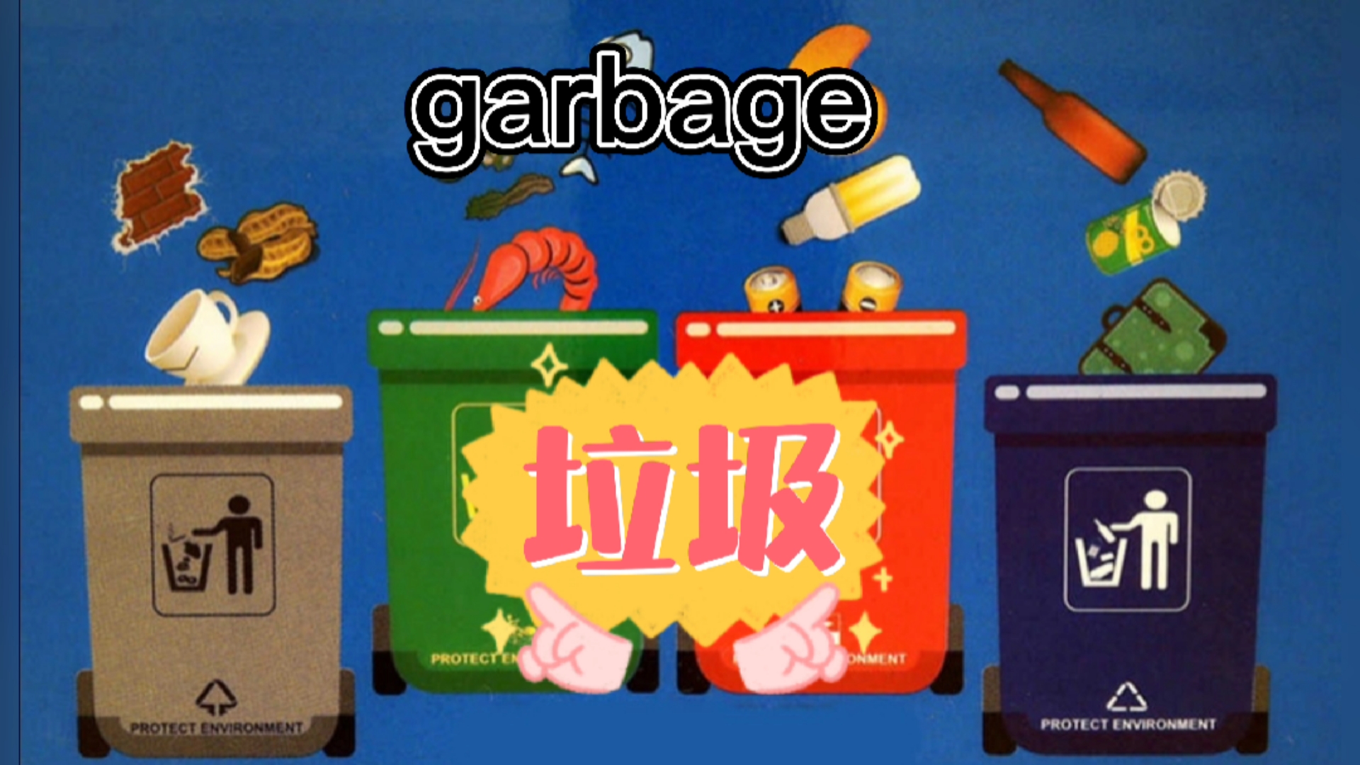 英语学英语记单词从身边的名词开始garbage