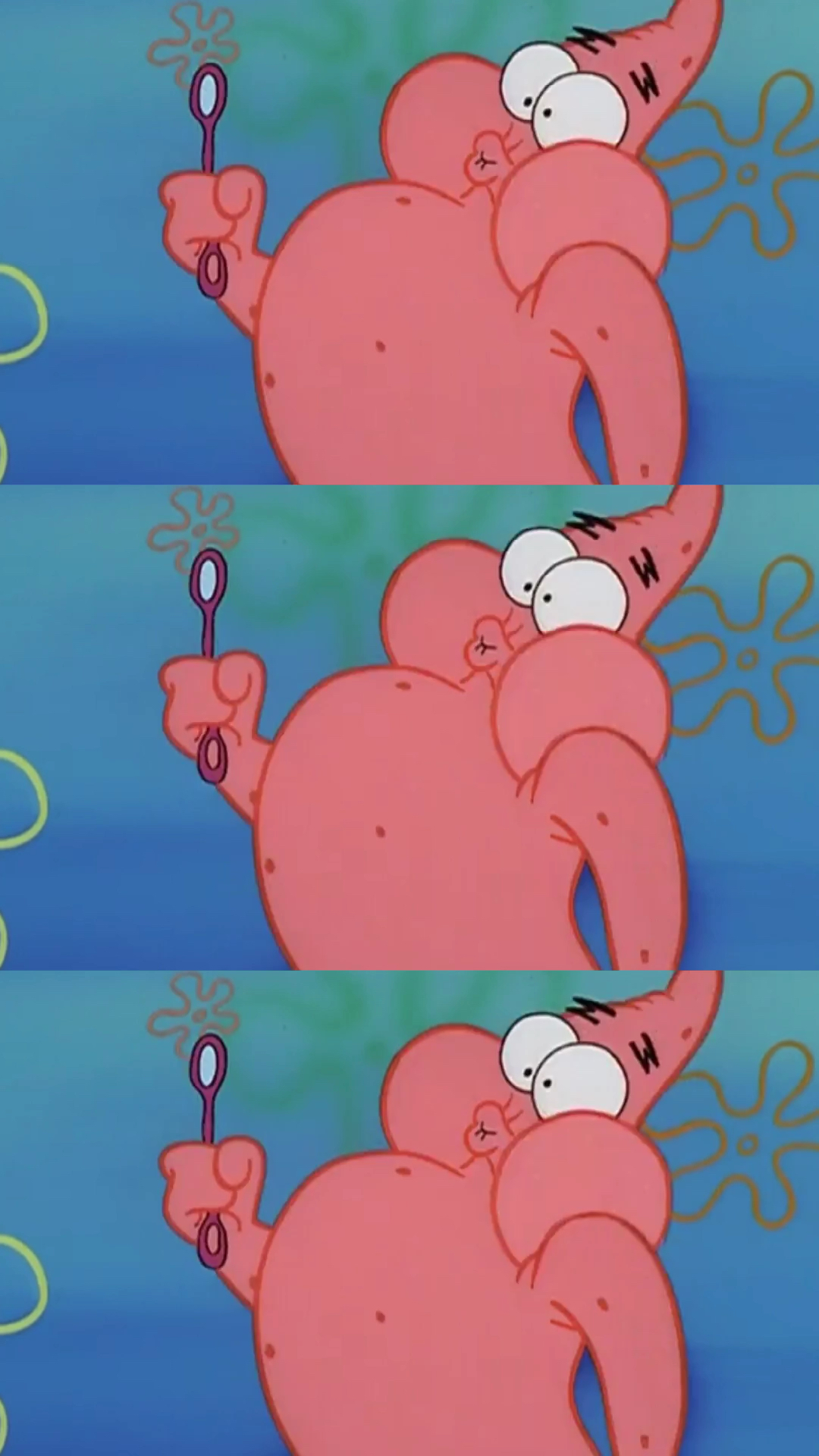 动漫#派大星吹泡泡真的是太搞笑了!-度小视