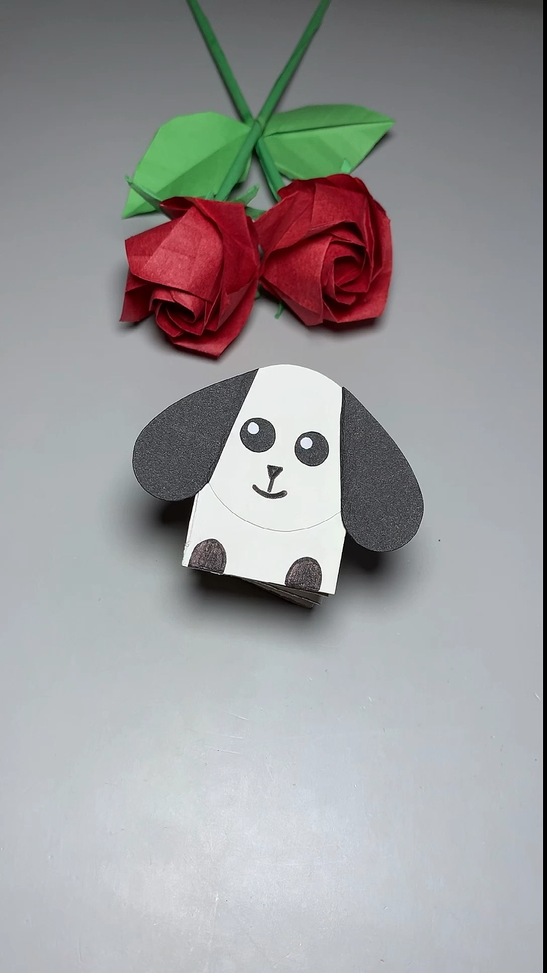 幼儿园手工#好玩的纸弹簧小狗,幼儿园创意手工