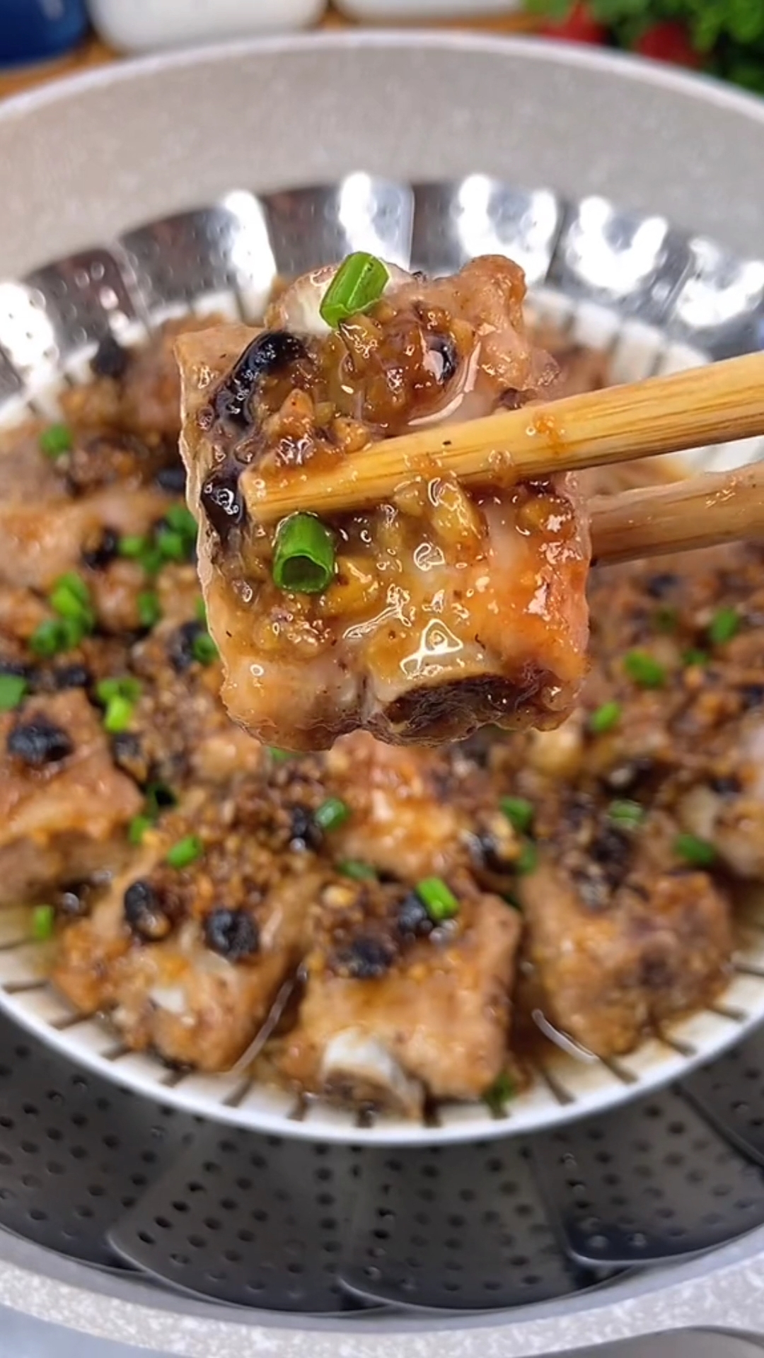 看8菜有食欲#蒜蓉豆豉蒸排骨
